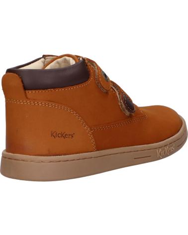 Botins de Menino KICKERS 571987-30 TACKEASY GOLF 116 CAMEL MARRON