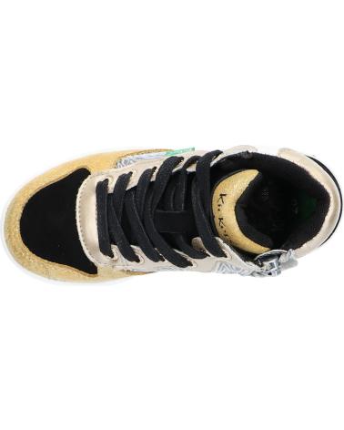 Scarpe sport per Bambina KICKERS 910880-30 KICKLAX PU 73 JAUNE NOIR ZEBR