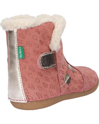Stivali per Bambina KICKERS 909740-10 SO WINDY NUBUCK 132 ROSE OR FANTAIS