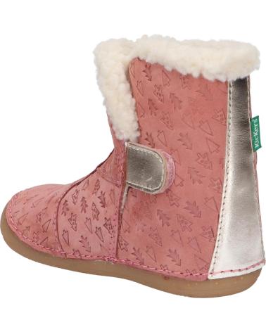 Stivali per Bambina KICKERS 909740-10 SO WINDY NUBUCK 132 ROSE OR FANTAIS