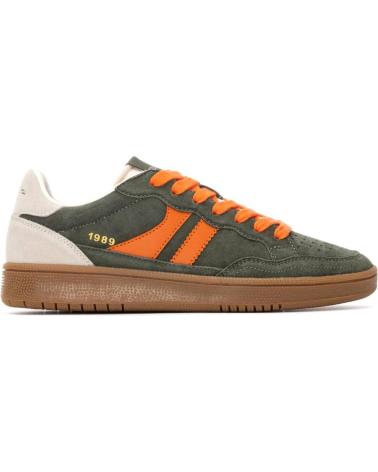 Startseite-TEDDY-SMITH-TEDDY SMITH 120310 KHAKI SNEAKER MIT ORANGEN SCHNÜRSENKELN - MARKANTER URBANER STIL-KAKI