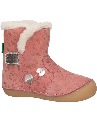 Stivali per Bambina KICKERS 909740-10 SO WINDY NUBUCK 132 ROSE OR FANTAIS
