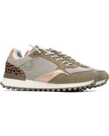 TÊNIS URBANOS XTI 144161 CÁQUI COM DETALHE ANIMAL PRINT KAKI