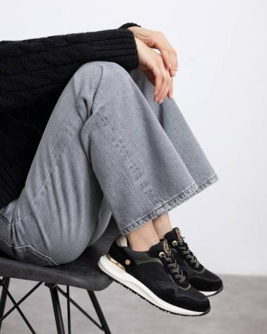 XTI 144206 BLACK CASUAL SNEAKERS NEGRO