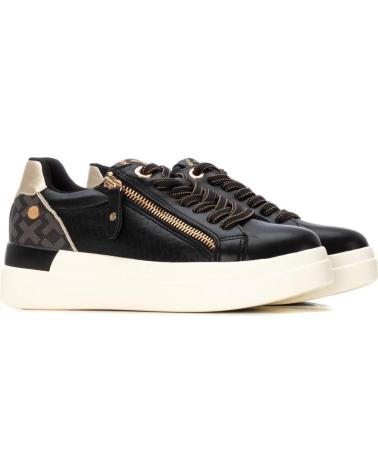 XTI 144233 BLACK URBAN SNEAKERS WITH ZIPPERS NEGRO