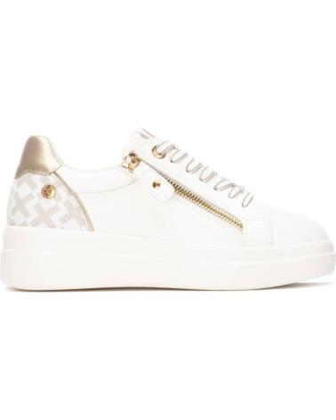 XTI 144233 WHITE SNEAKERS WITH ZIPPER AND MONOGRAM BLANCO