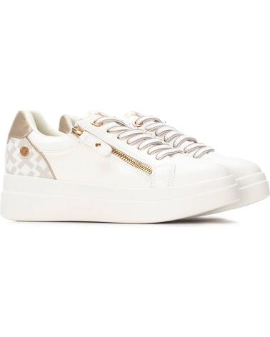 XTI 144233 WHITE SNEAKERS WITH ZIPPER AND MONOGRAM BLANCO