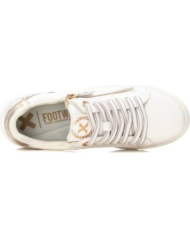 XTI 144233 WHITE SNEAKERS WITH ZIPPER AND MONOGRAM BLANCO