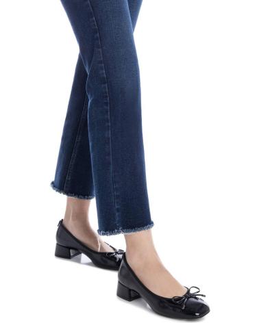 XTI 144242 BLACK COURT SHOES WITH BOW AND BLOCK HEEL NEGRO