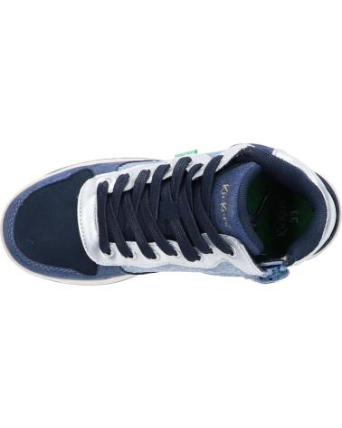 Sapatilhas de Menina e Menino KICKERS 910881-30 KICKLAX 103 MARINE BLEU LEO