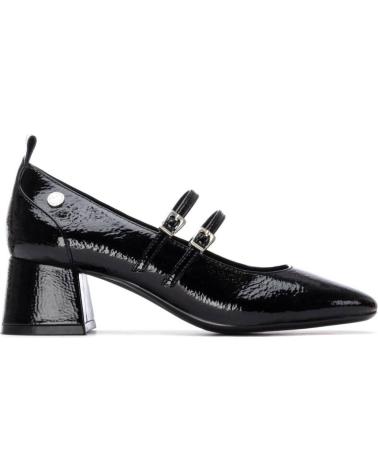 XTI 144255 BLACK MARY JANES WITH DOUBLE STRAP AND SQUARE HEEL NEGRO