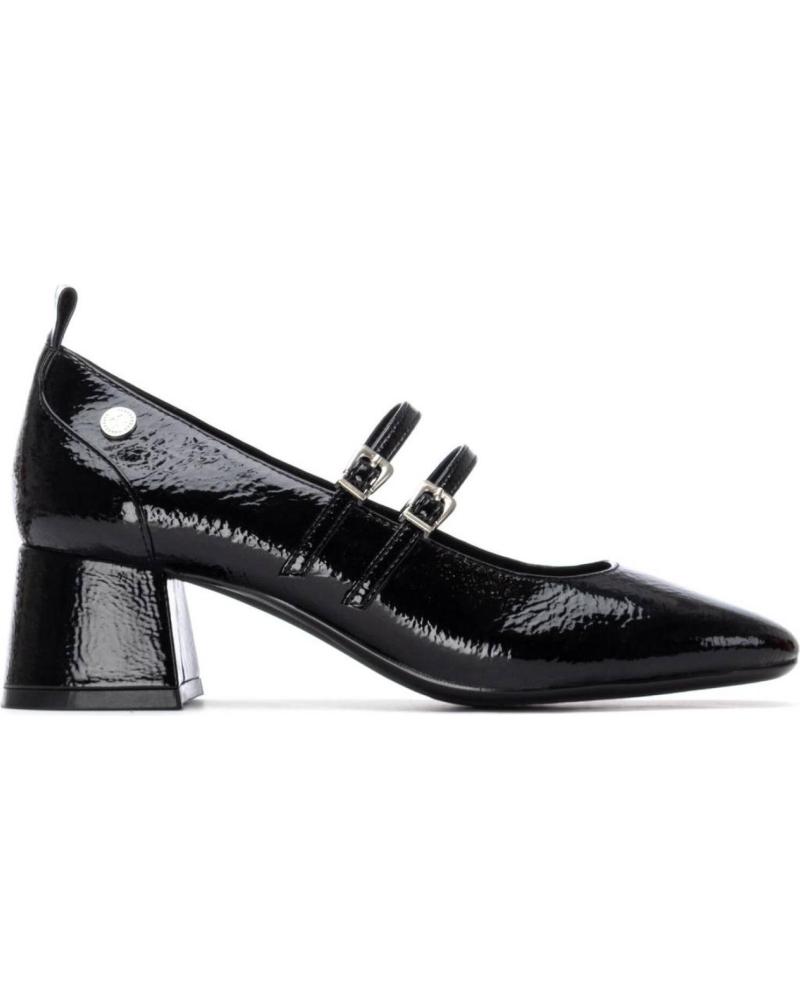 XTI 144255 BLACK MARY JANES WITH DOUBLE STRAP AND SQUARE HEEL NEGRO