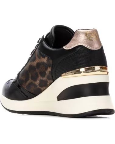 XTI CHAUSSURE FEMME 144378 LÉOPARD COMPENSÉE INTERNE NEGRO