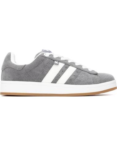 XTI 144545 FREIZEITSCHUHE GRAU MIT WEISSEN SEITENSTREIFEN GRIS