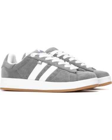 XTI 144545 FREIZEITSCHUHE GRAU MIT WEISSEN SEITENSTREIFEN GRIS