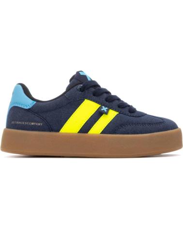 XTI 151360 NAVY CASUAL SNEAKERS WITH YELLOW ACCENTS NAVY