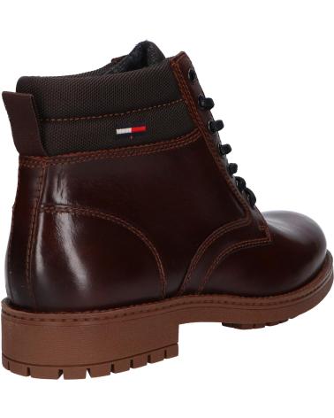 Botins de Homem TOMMY HILFIGER EM0EM01057 SHORT LACE UP BOOT GT7 TRUFFLE BROWN