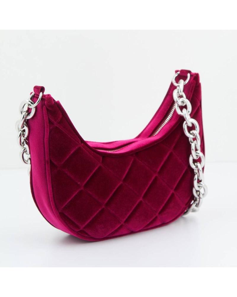 BORSA A SPALLA MENBUR CARNA VELLUTO BORDEAUX BOUGAINVIL