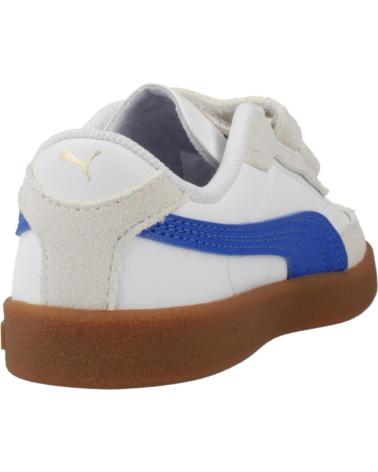 SNEAKERS PUMA 169252 BIANCHE CON STRISCIA BLU E SUOLA CARAMELLO WHITE