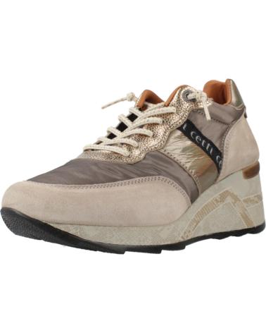 BASKETS CETTI C1149SRA INV26 MARRON CLAIR BEIGE AVEC DÉTAILS MÉTALLIQUES DESERT