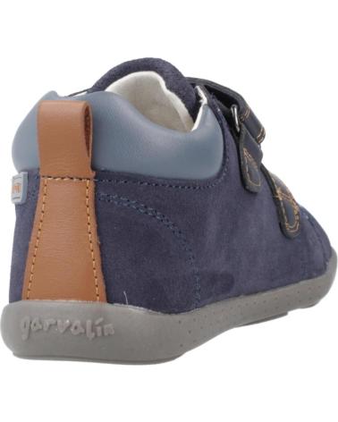 GARVALIN 251308G: SCARPE BLU MARINO CON DOPPIO VELCRO AZLMRN