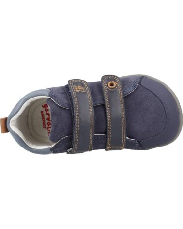 GARVALIN 251308G: SCARPE BLU MARINO CON DOPPIO VELCRO AZLMRN