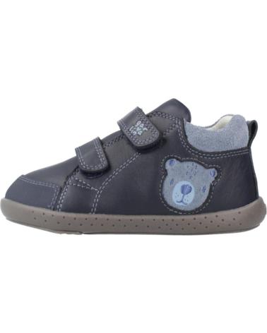 GARVALIN 251309G: SCARPE BLU OCEANO CON ORSETTO E DOPPIO VELCRO OCEAN