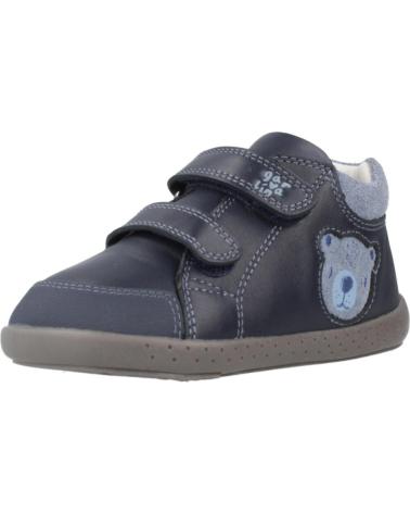 GARVALIN 251309G: SCARPE BLU OCEANO CON ORSETTO E DOPPIO VELCRO OCEAN