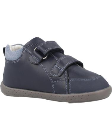 GARVALIN 251309G: SCARPE BLU OCEANO CON ORSETTO E DOPPIO VELCRO OCEAN