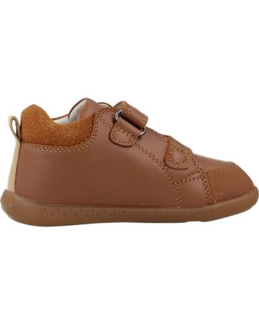 GARVALIN 251309G: SCARPE MARRONE SABBIA CON ORSETTO E DOPPIO VELCRO ARENA