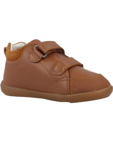 GARVALIN 251309G: SCARPE MARRONE SABBIA CON ORSETTO E DOPPIO VELCRO ARENA