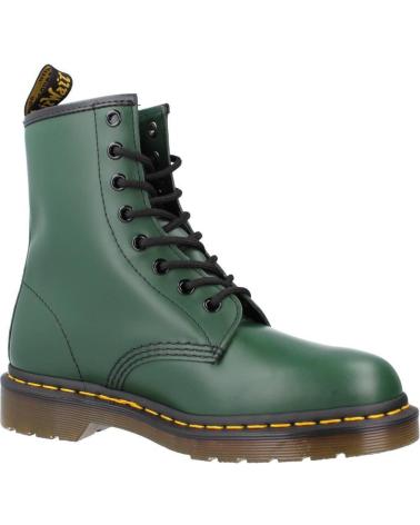 DR. MARTENS 1460: STIVALETTI CLASSICI IN PELLE VERDE GREEN