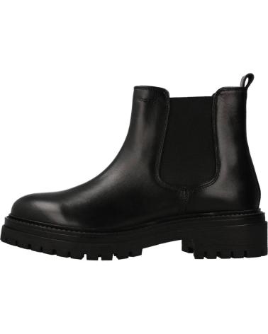 GEOX D IRIDEA B: STIVALETTI NERI IN PELLE CON SUOLA TRASPIRANTE C9999
