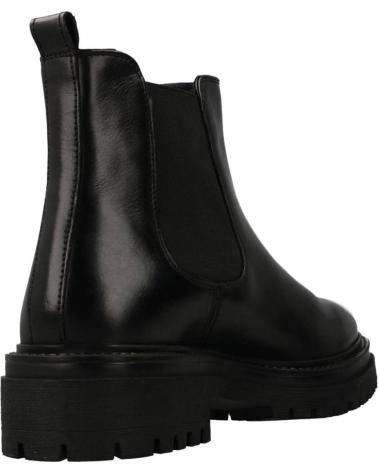 GEOX D IRIDEA B: STIVALETTI NERI IN PELLE CON SUOLA TRASPIRANTE C9999