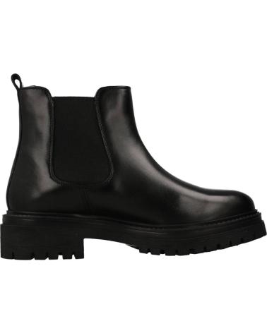 GEOX D IRIDEA B: STIVALETTI NERI IN PELLE CON SUOLA TRASPIRANTE C9999
