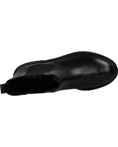 GEOX D IRIDEA B: STIVALETTI NERI IN PELLE CON SUOLA TRASPIRANTE C9999