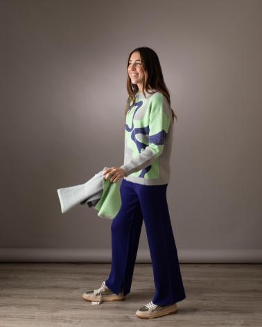 ÉCHARPE IMPRIMÉE WHY NOT COLLECTION TONS VERTS VERDE