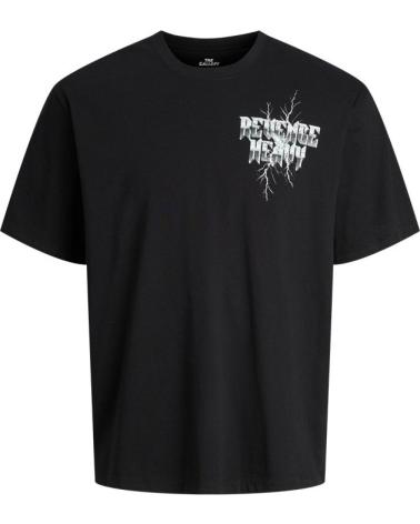 T-SHIRT JACK & JONES NOIR AVEC IMPRIMÉ GRAPHIQUE ET COL ROND NEGRO
