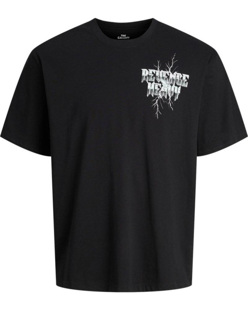 T-SHIRT JACK & JONES NOIR AVEC IMPRIMÉ GRAPHIQUE ET COL ROND NEGRO