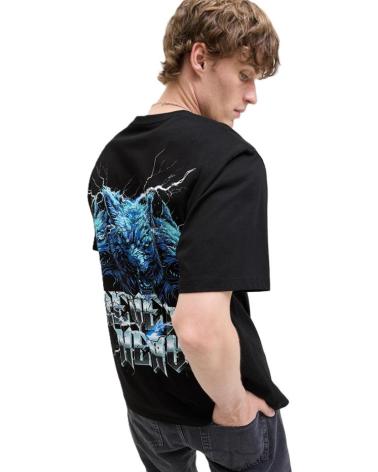 T-SHIRT JACK & JONES NOIR AVEC IMPRIMÉ GRAPHIQUE ET COL ROND NEGRO