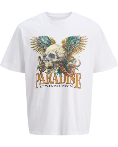 JACK AND JONES CAMISETA JACK JONES BLANCA DE CUELLO REDONDO BLANCO