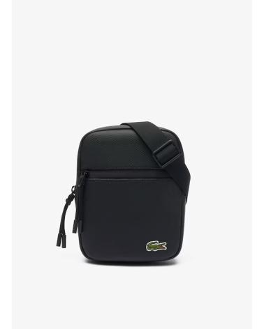 LACOSTE BANDOLERA FLAT CROSSOVER BAG NEGRO