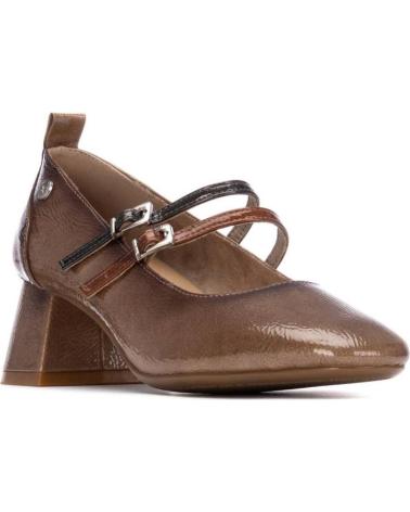SCARPA CON TACCO XTI 144255 BEIGE CON DOPPIO CINTURINO BEIGE