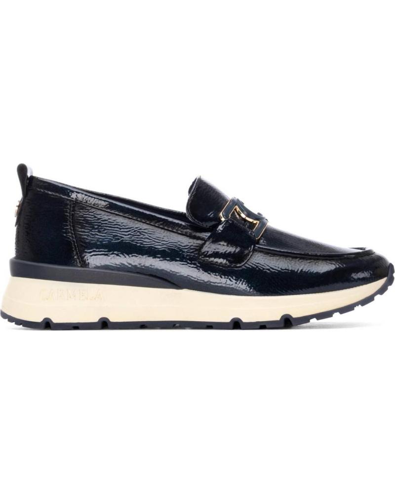 Inizio-CARMELA-MOCASSINI IN VERNICE BLU NAVY CARMELA 162518 CON PLATEAU-NAVY