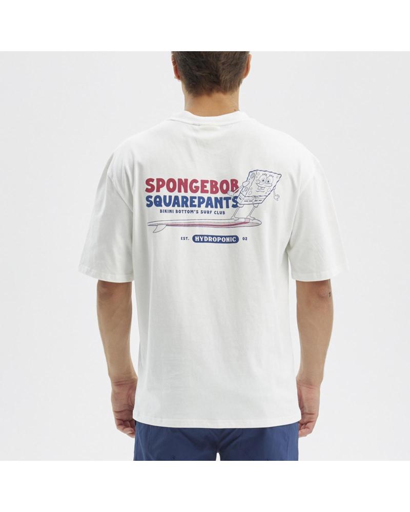 HYDROPONIC CAMISETA X BOB ESPONJA SURF SS BLANCO WHITE