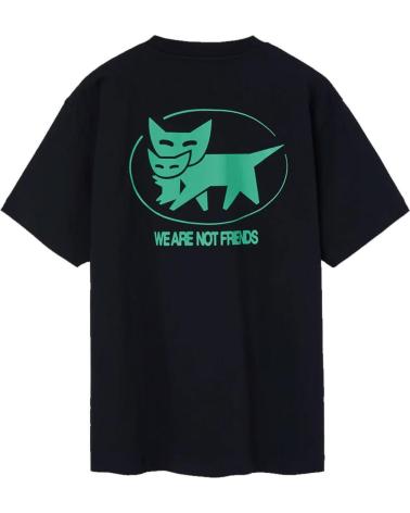 WE ARE NOT FRIENDS HEAVY WEIGHT BLACK T-SHIRT