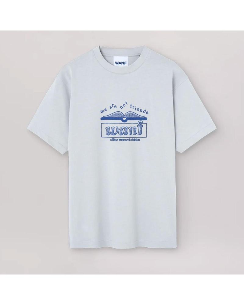 HELLBLAUES T-SHIRT 'WANF LIBRARY' VON WE ARE NOT FRIENDS