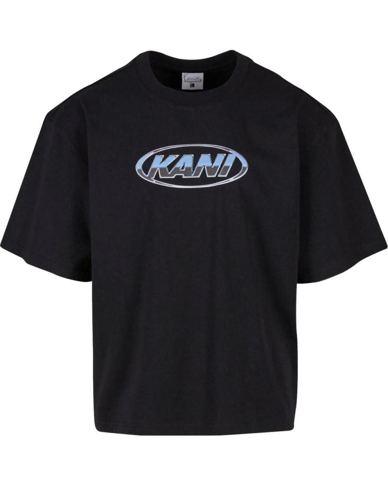 CAMISETA KARL KANI WOVEN SIGNATURE CHROME TEE NEGRA