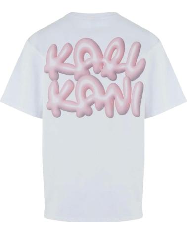 CAMISETA KARL KANI BUBBLEGUM TEE BLANCA