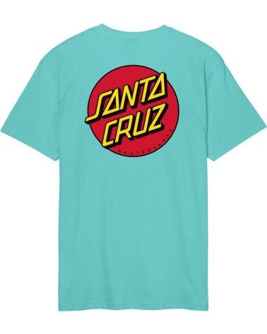 SANTA CRUZ CAMISETA CLASSIC DOT AZUL CELESTE POOL BLUE